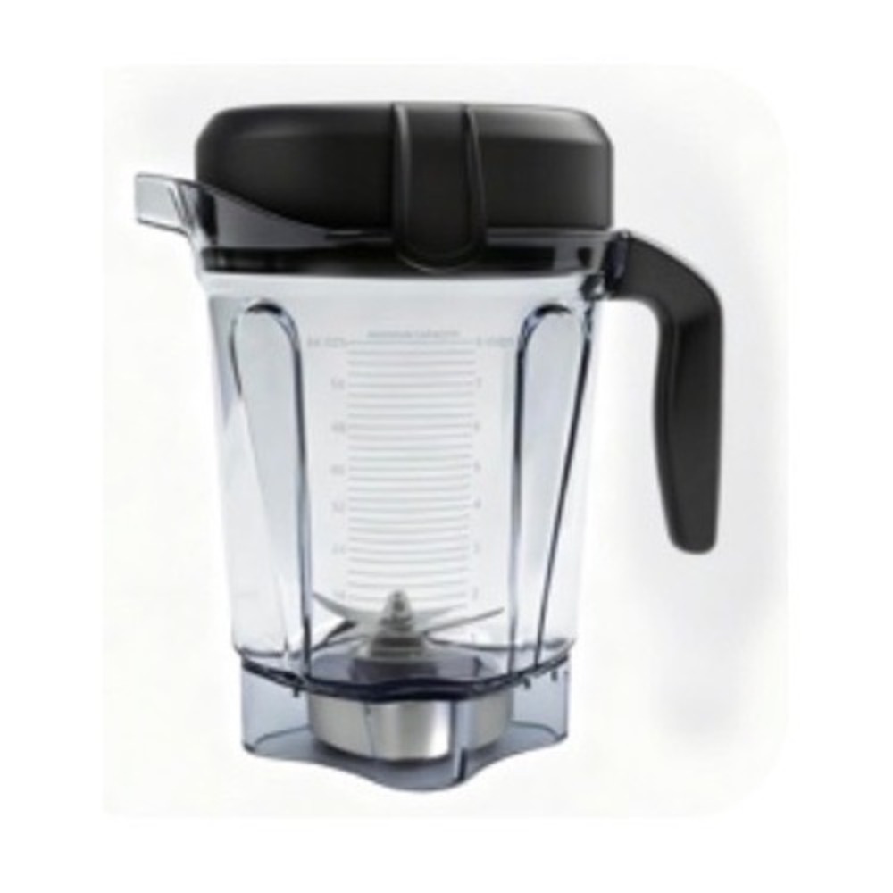 Vitamix 64oz Low-Profile Blender Container Pitcher with Blade and Lid Black